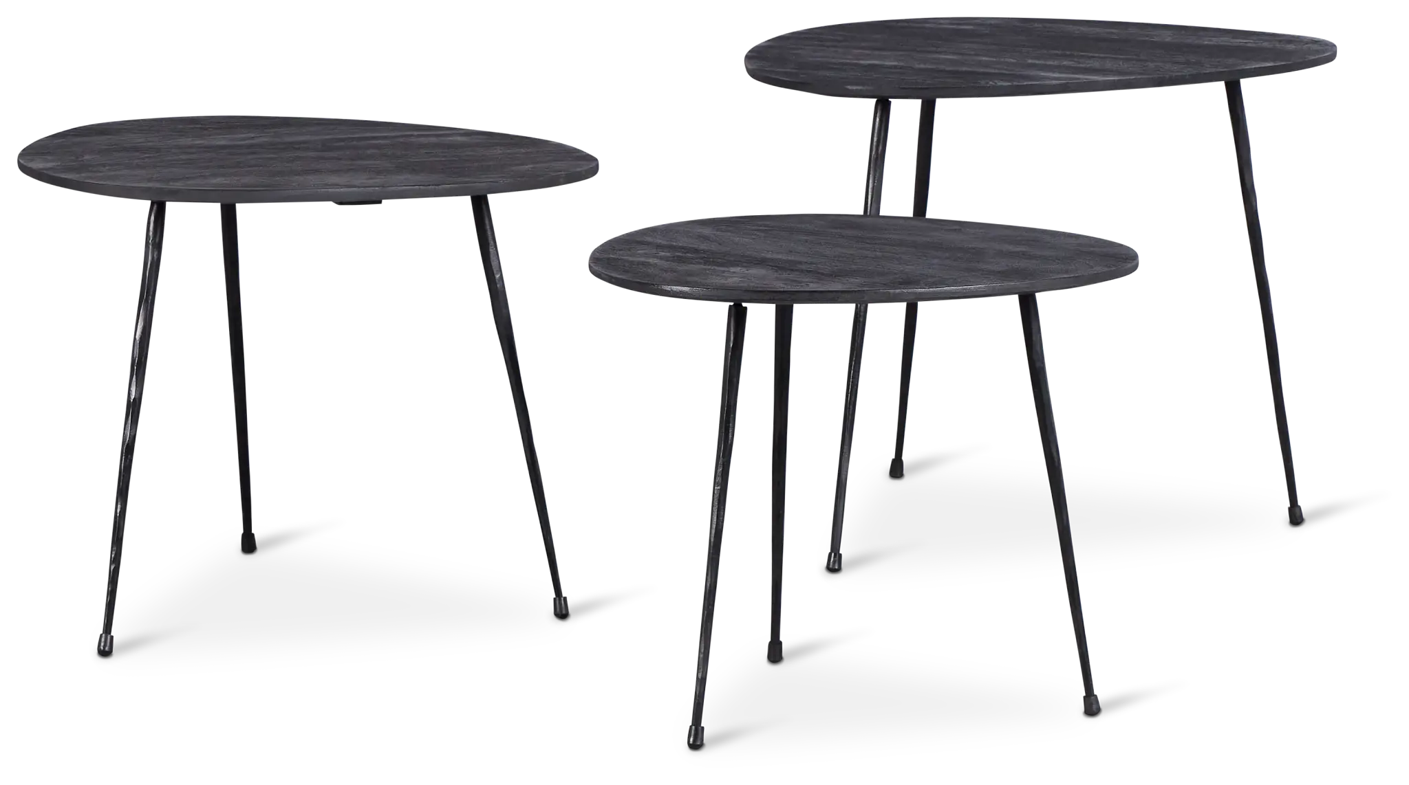 Reef Black Set Of 3 Nesting Tables Reef Black Set Of 3 Nesting Tables