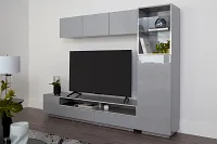 Vancouver Gray 108" 5-piece Right Modular Entertainment Wall