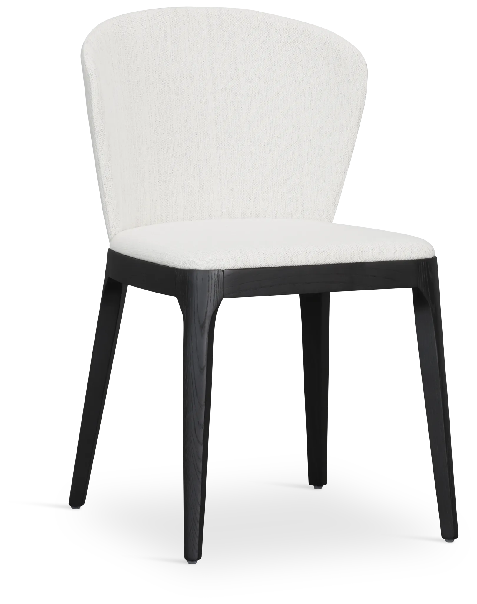 Nomad Light Beige Upholstered Side Chair W/ Black Legs