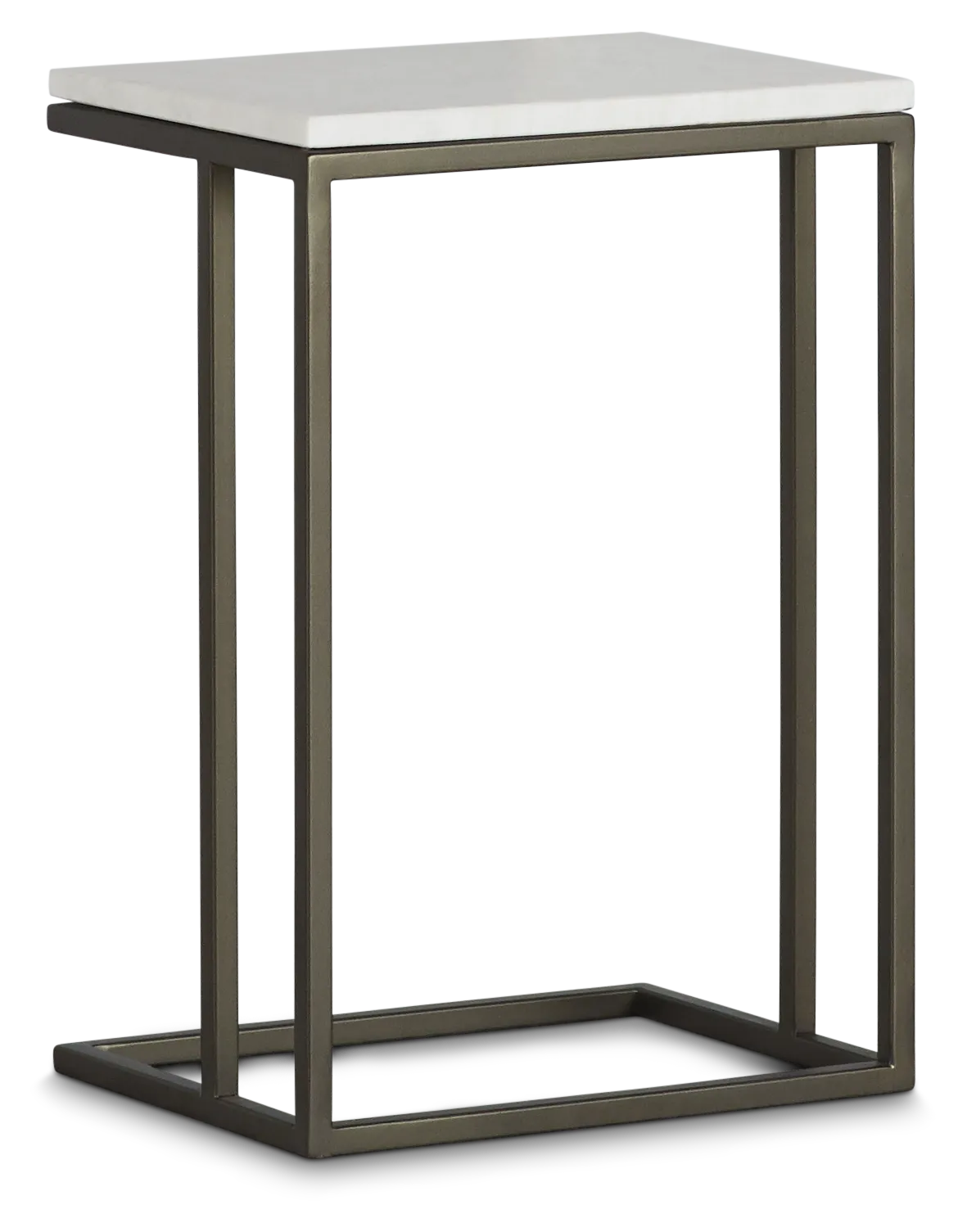 Tallie Black Marble Chairside Table