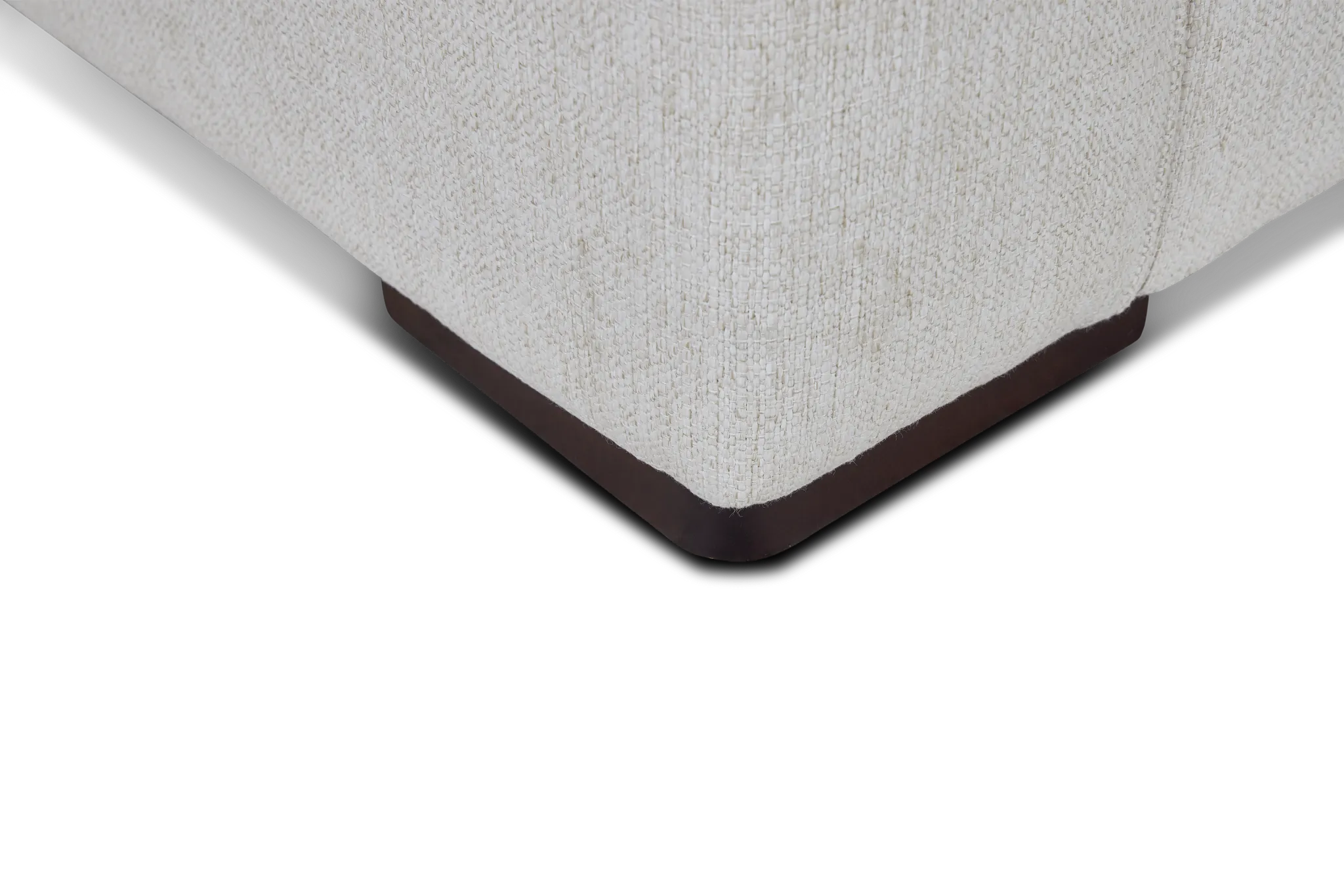 Austin White Fabric Small Two-arm Sectional