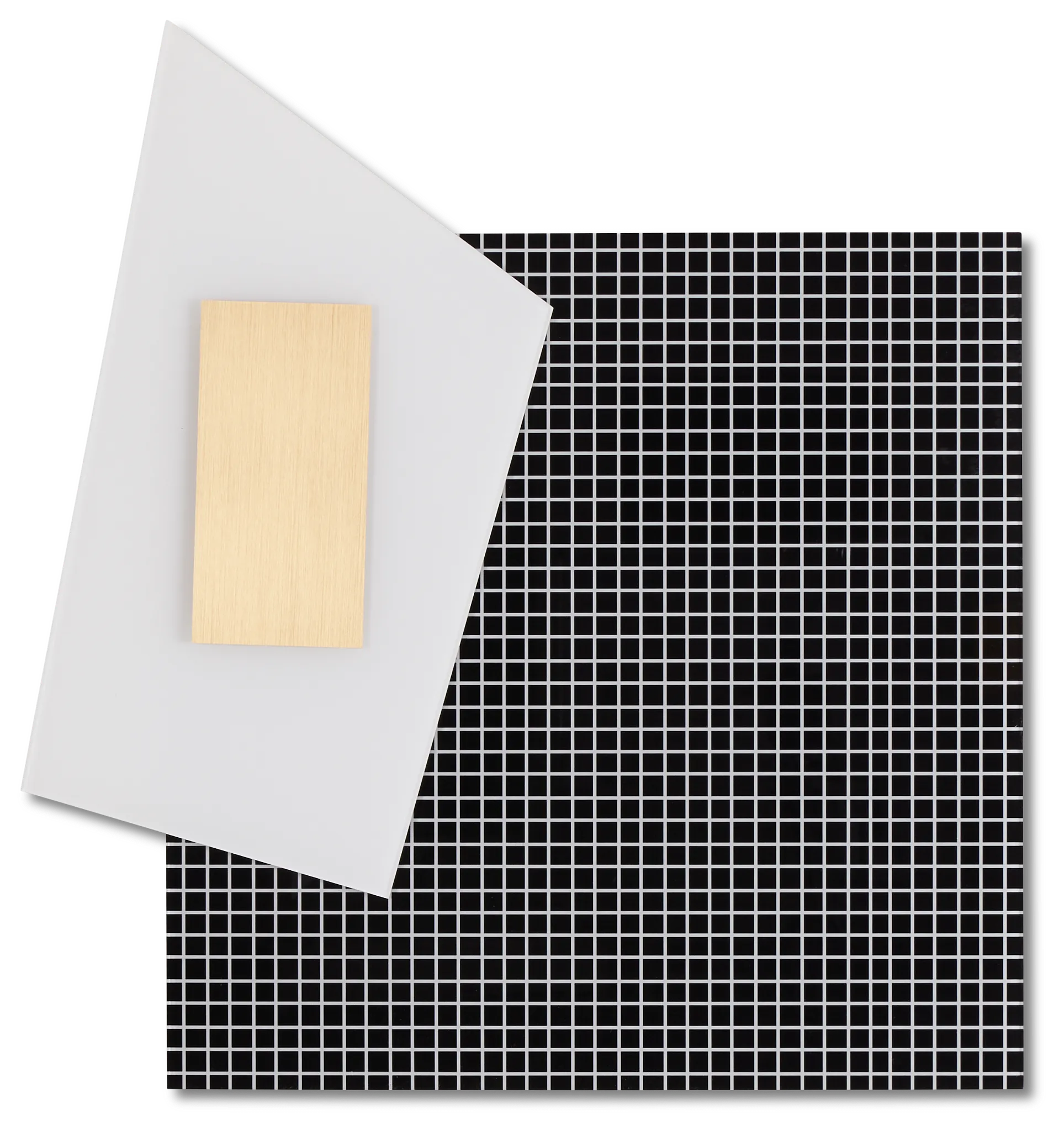 Evana Black Glass Wall Art