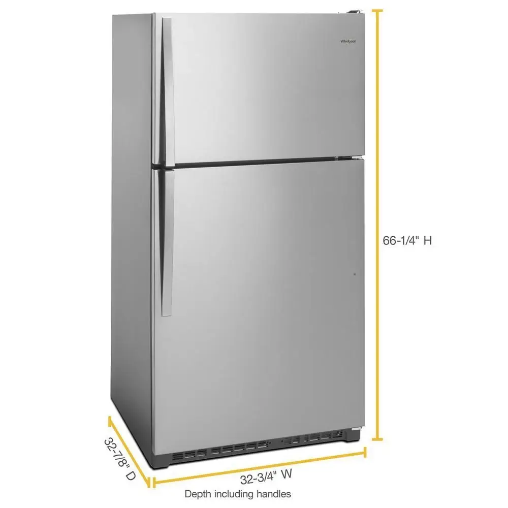 Whirlpool 311 Series Stainless Steel Top Freezer Refrigerator Whirlpool 311 Series Stainless Steel Top Freezer Refrigerator