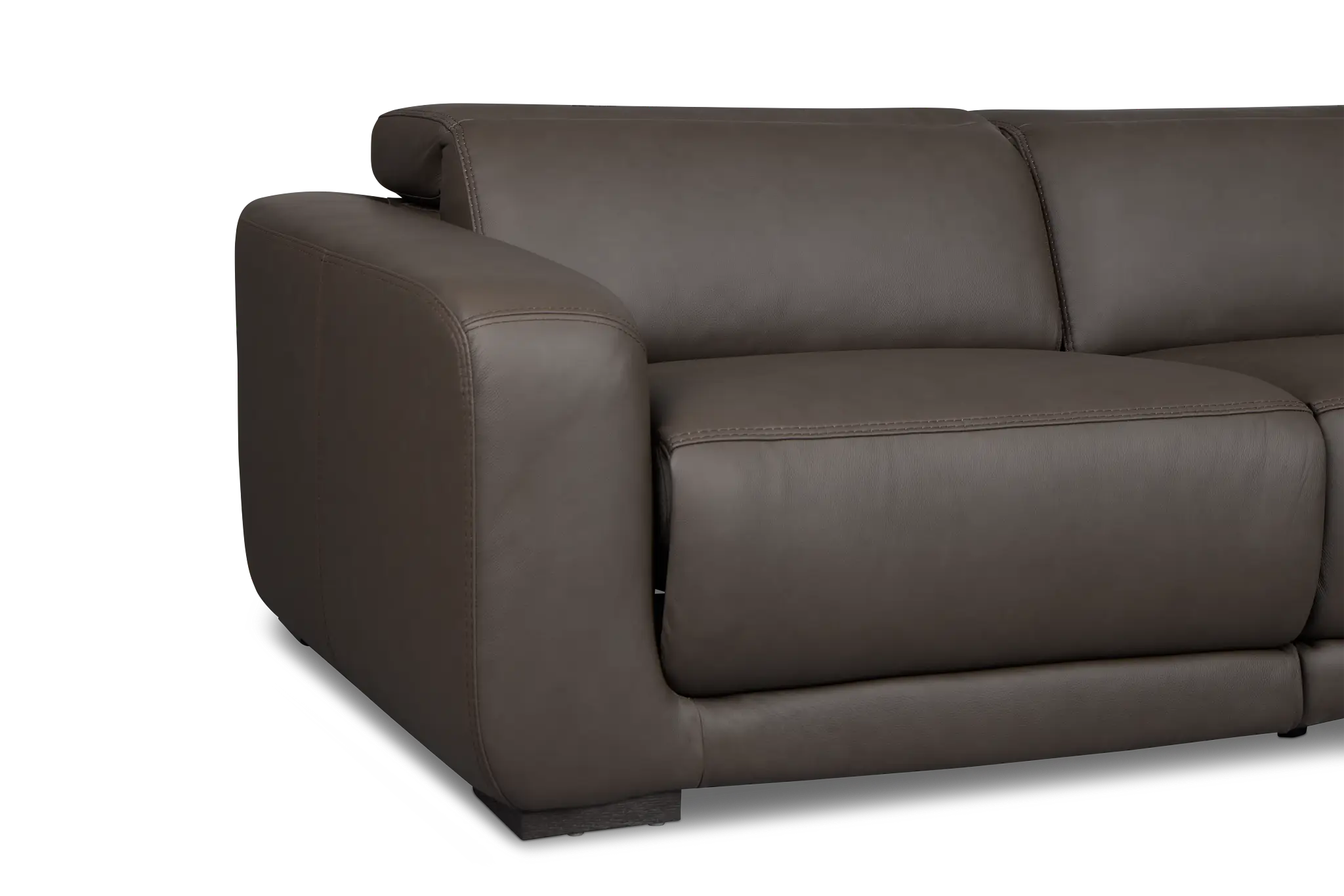 Kieran Dark Brown Lthr/vinyl 3-piece Modular Power Reclining Sofa Kieran Dark Brown Lthr/vinyl 3-piece Modular Power Reclining Sofa