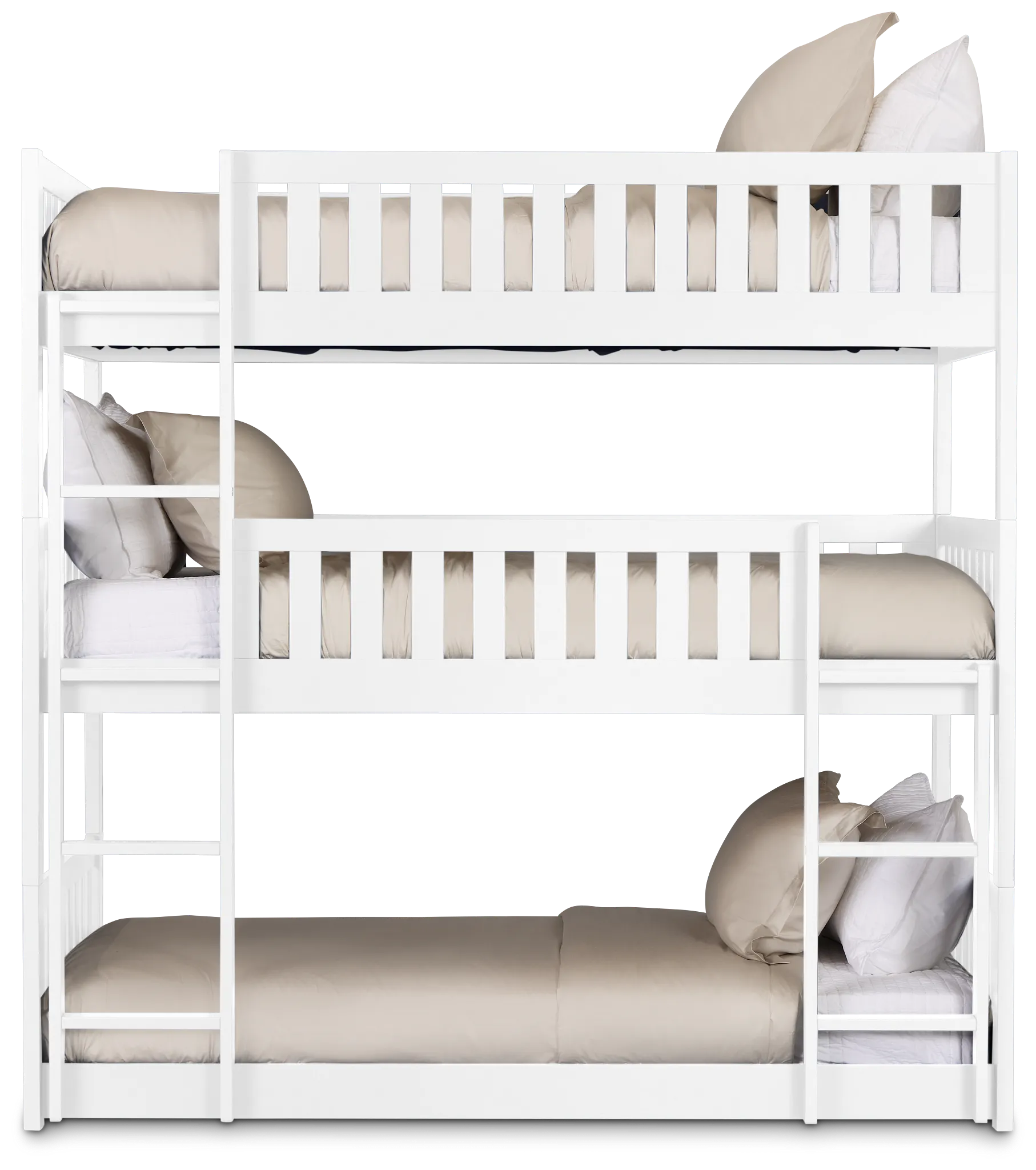 Charleston White Triple Bunk Bed