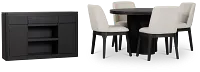 Emory Black Round Dining Room