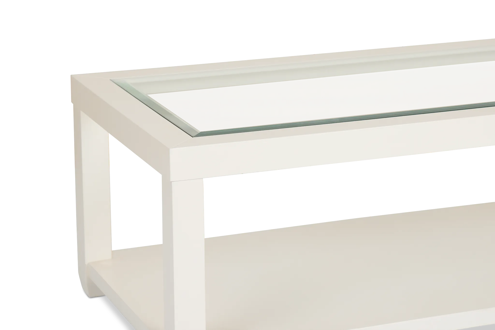 Hurley White Rectangular Coffee Table