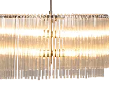 Anna Silver Glass Chandelier