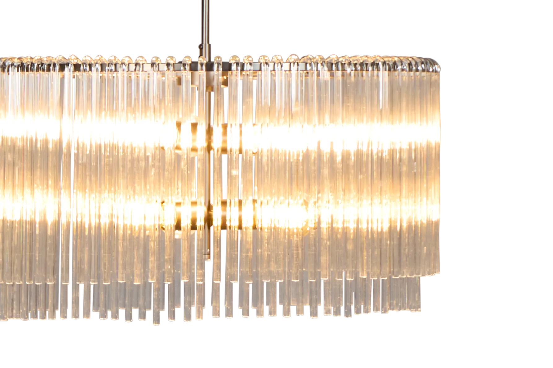 Anna Silver Glass Chandelier