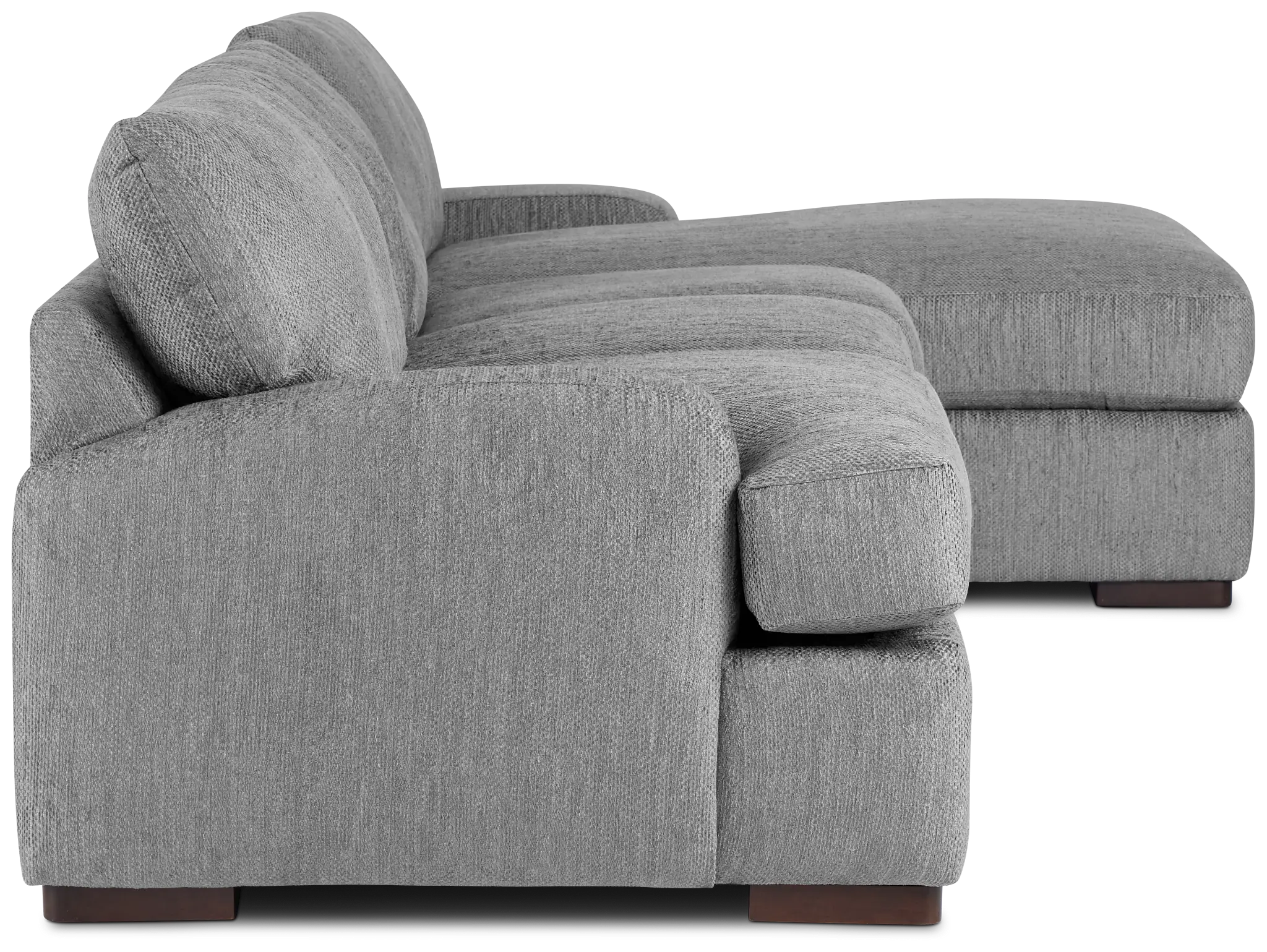 Alpha Light Gray Fabric Small Right Chaise Sectional Alpha Light Gray Fabric Small Right Chaise Sectional