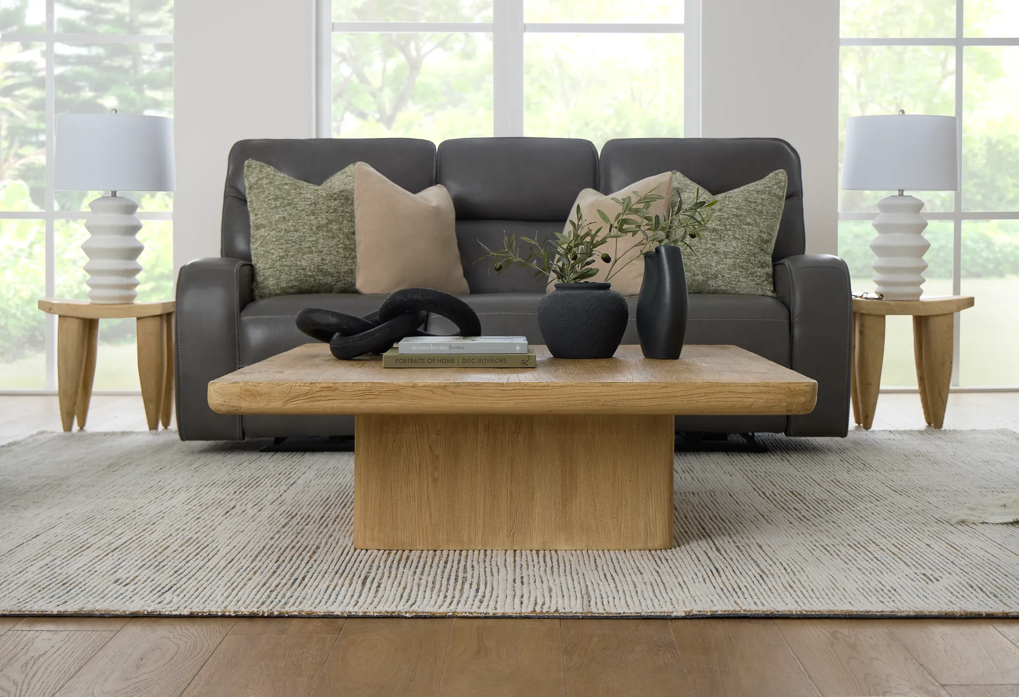 Charley Light Tone Square Coffee Table