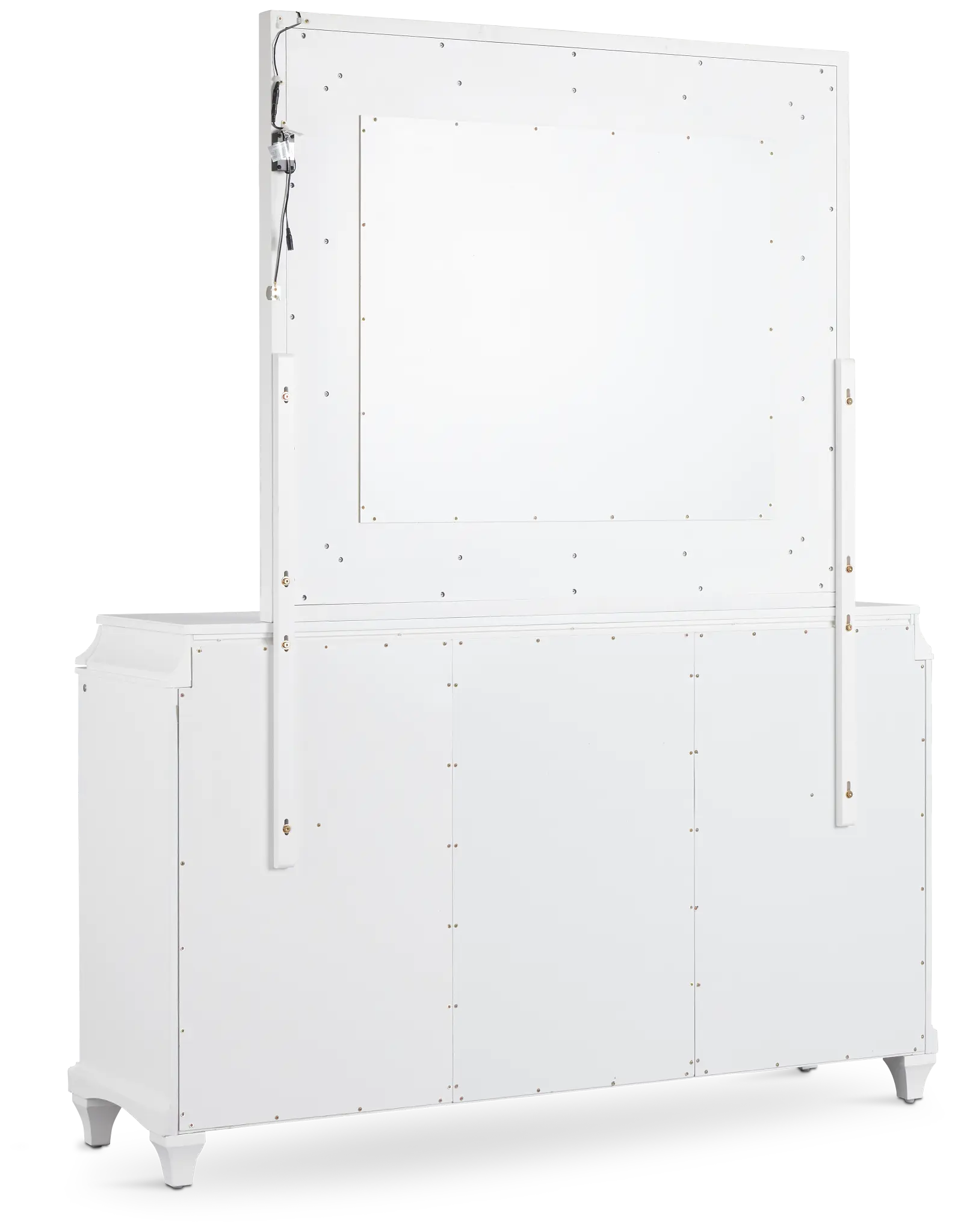 Milan White Dresser & Mirror Milan White Dresser & Mirror