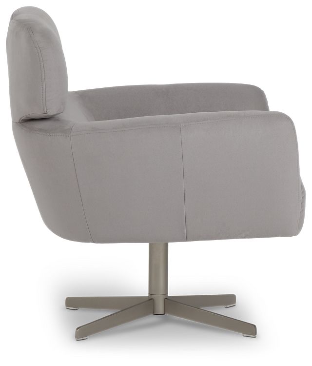 light gray swivel chair