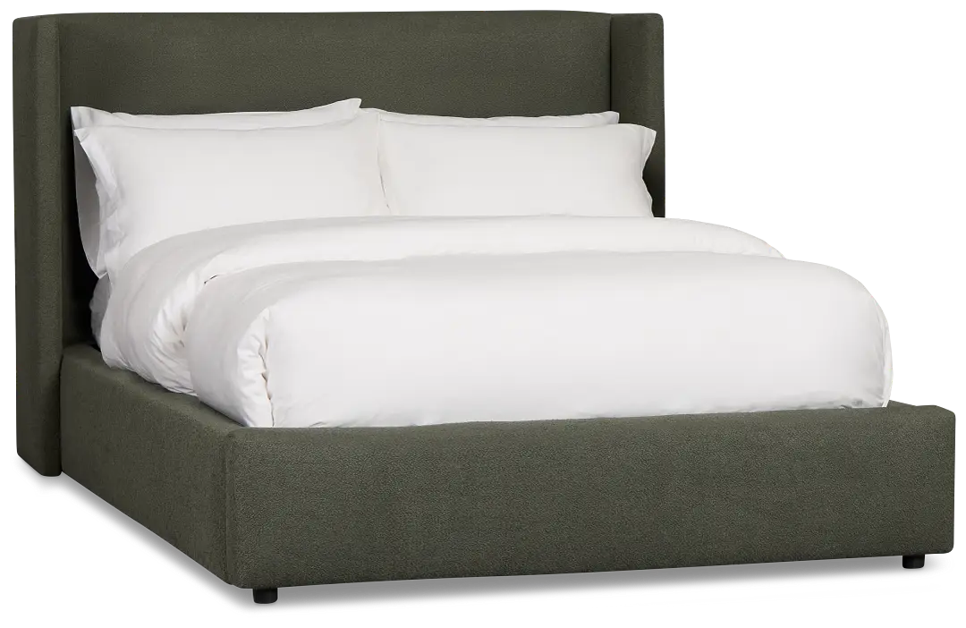 Captiva Sutton Green 48" Upholstered Shelter Bed Captiva Sutton Green 48" Upholstered Shelter Bed