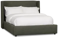 Captiva Sutton Green 48" Upholstered Shelter Bed