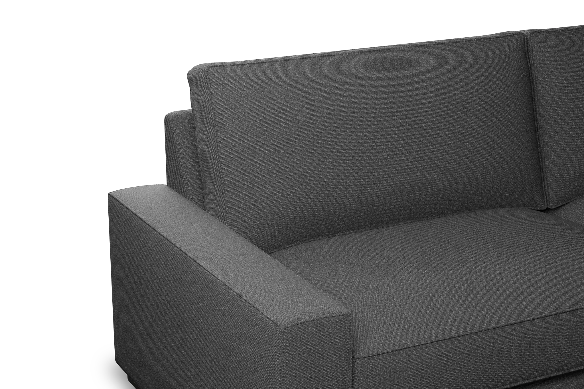 Edgewater Delray Dark Gray 96" Sofa W/ 2 Cushions Edgewater Delray Dark Gray 96" Sofa W/ 2 Cushions