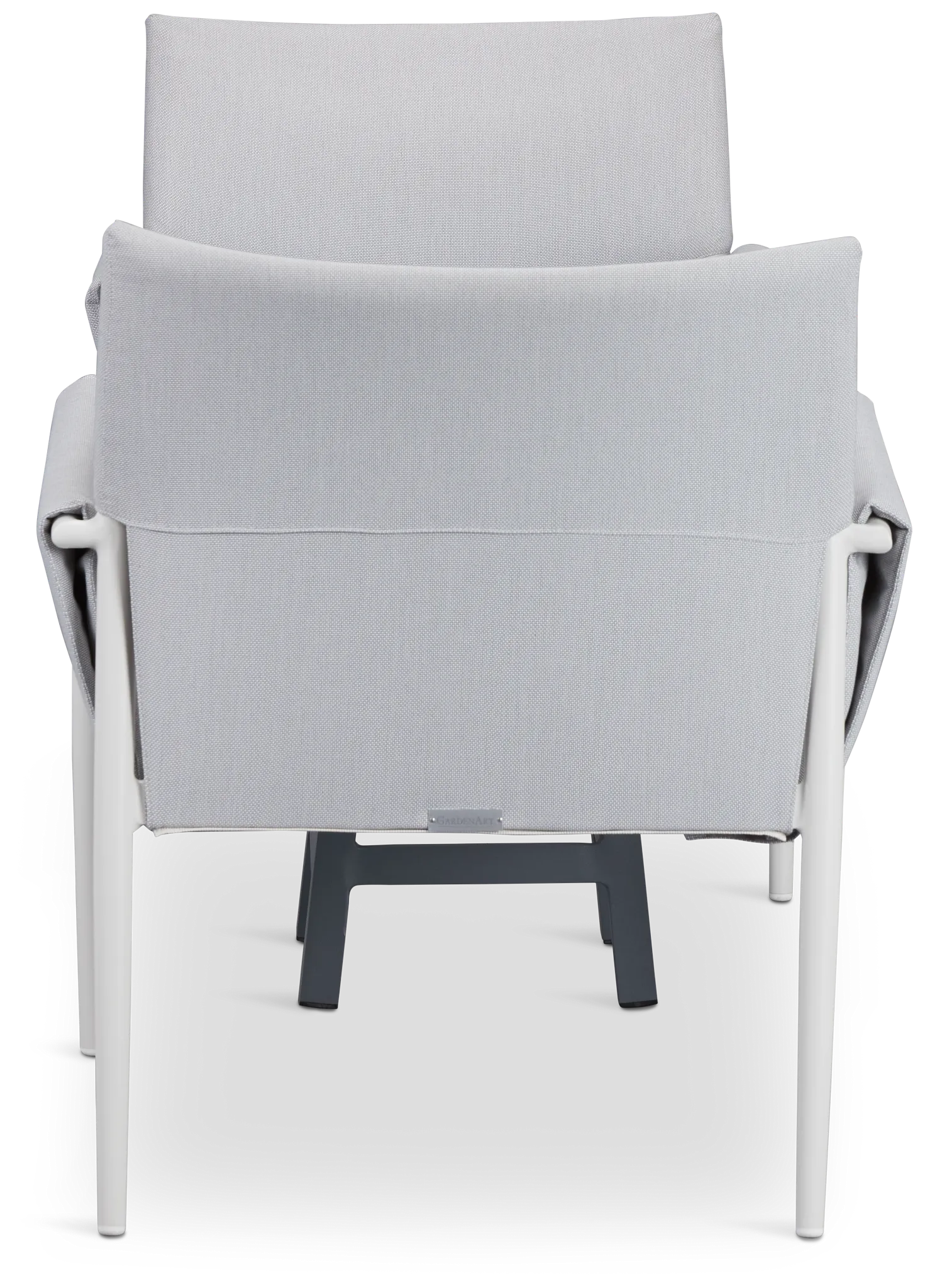 Barbados White Aluminum Square Table & 2 Chairs