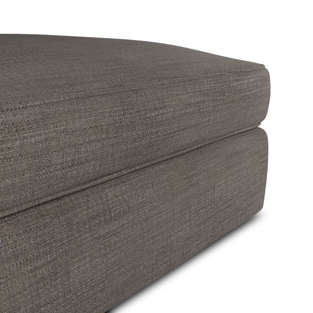 Siesta Victory Taupe Fabric Ottoman