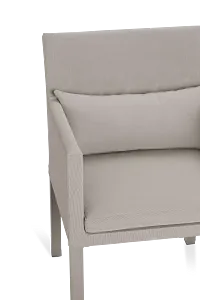Lisbon Khaki Cushioned Chair