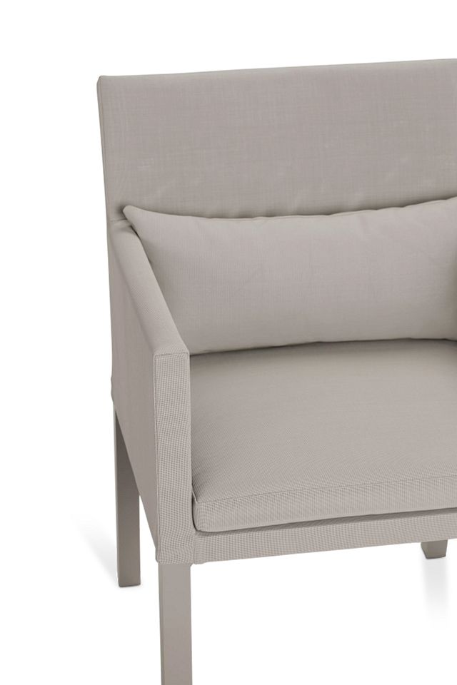 Lisbon Khaki Cushioned Chair