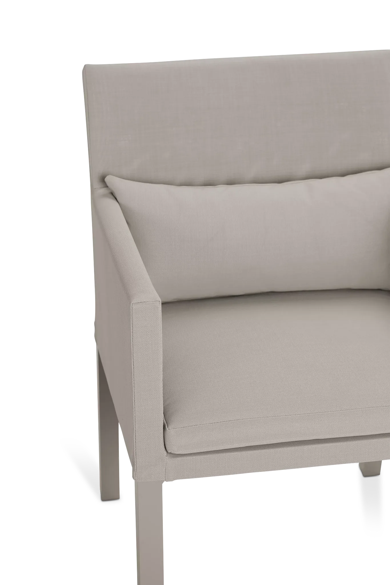 Lisbon Khaki Cushioned Chair