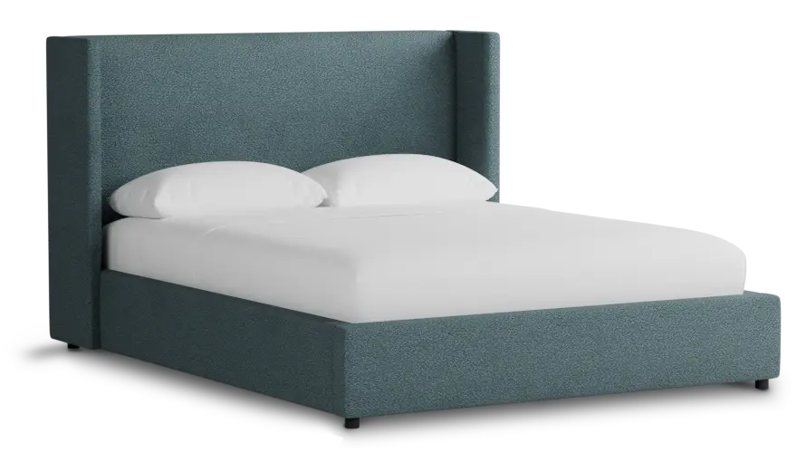 Captiva Sutton Blue 48" Upholstered Shelter Bed Captiva Sutton Blue 48" Upholstered Shelter Bed