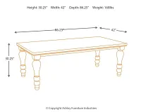 Marsilona Two-tone Rectangular Table