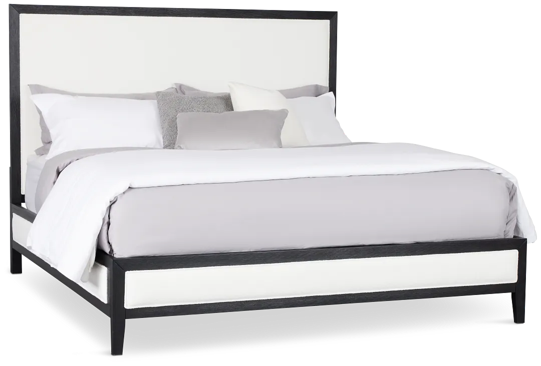 Alden Black Uph Platform Bed