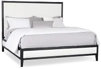 Alden Black Uph Platform Bed