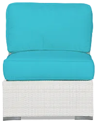 Biscayne Dark Teal Armless Chair