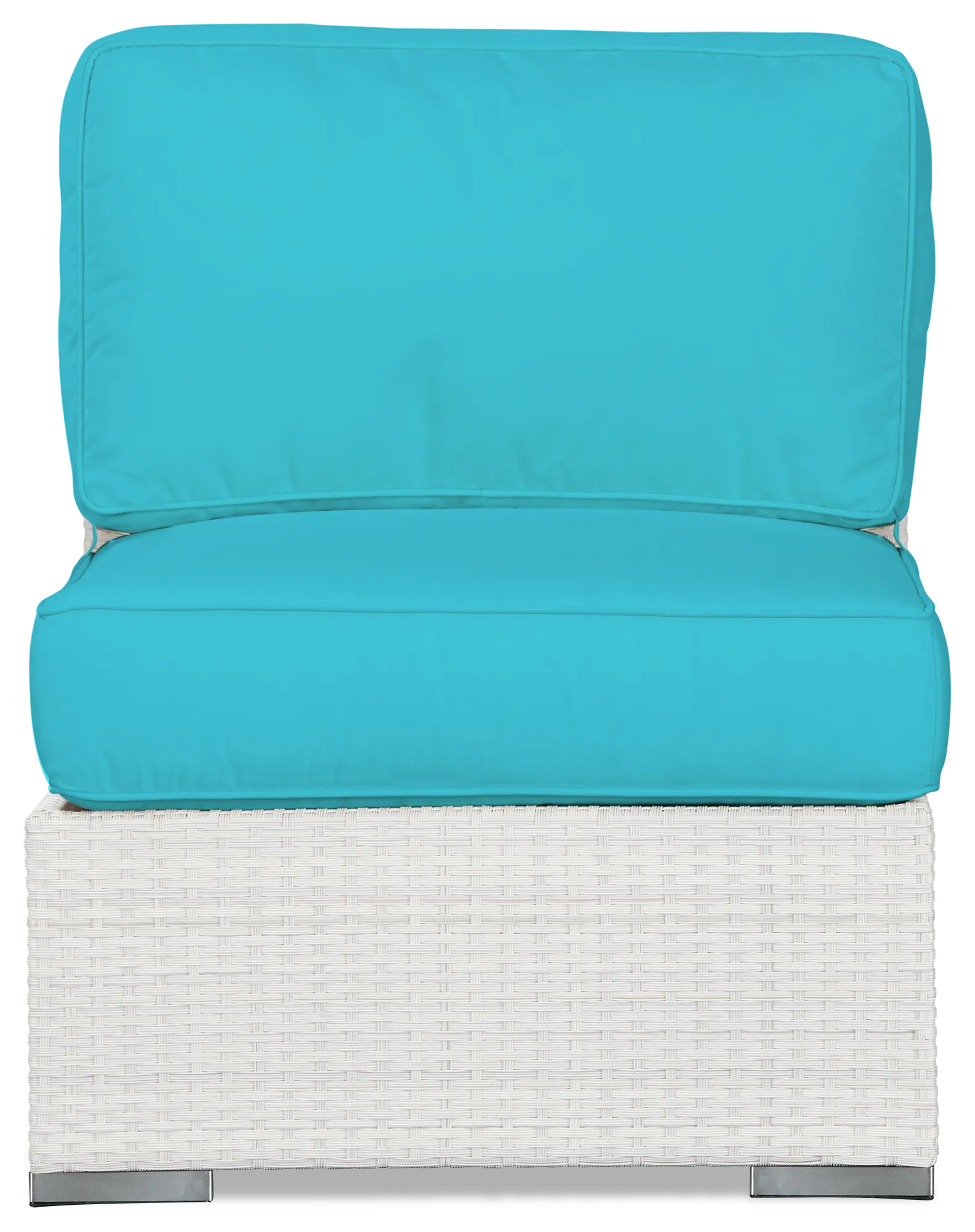 Biscayne Dark Teal Armless Chair
