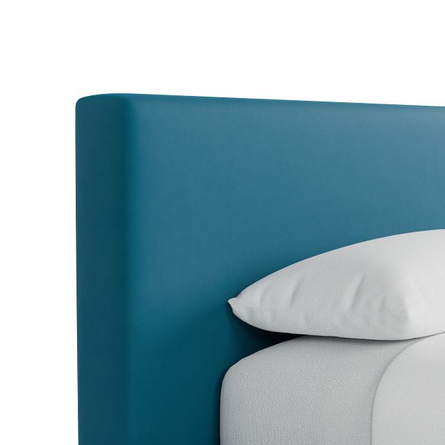 Grayton Joya Teal 44" Upholstered Platform Bed