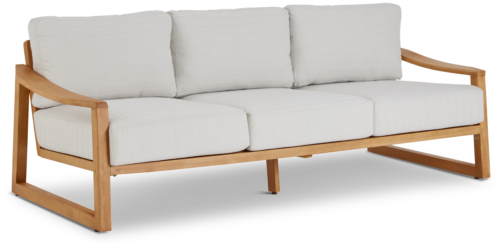 Tobago Light Tone Sofa With Gray Cushions