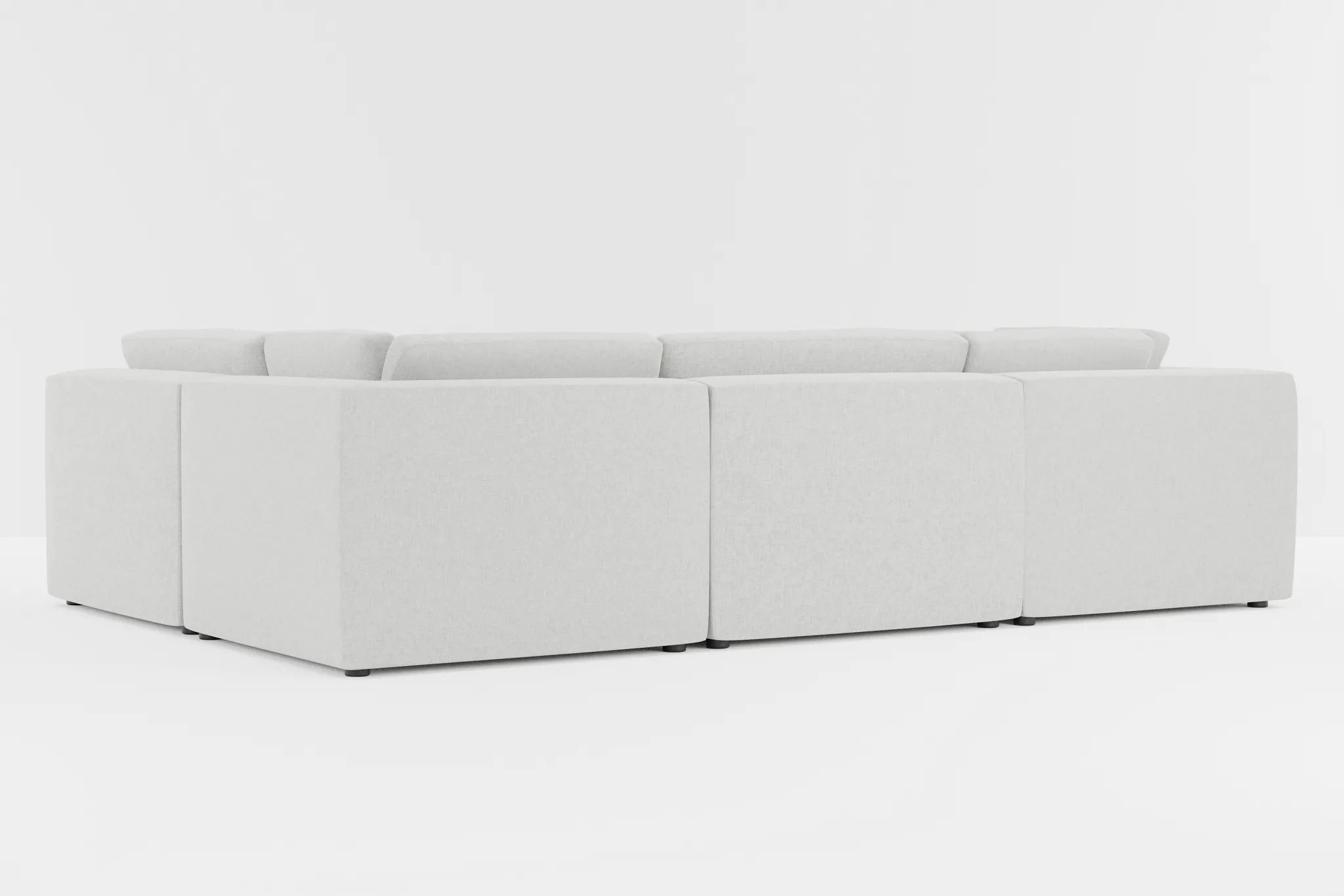 Destin Delray Pewter Fabric 6-piece Pit Sectional