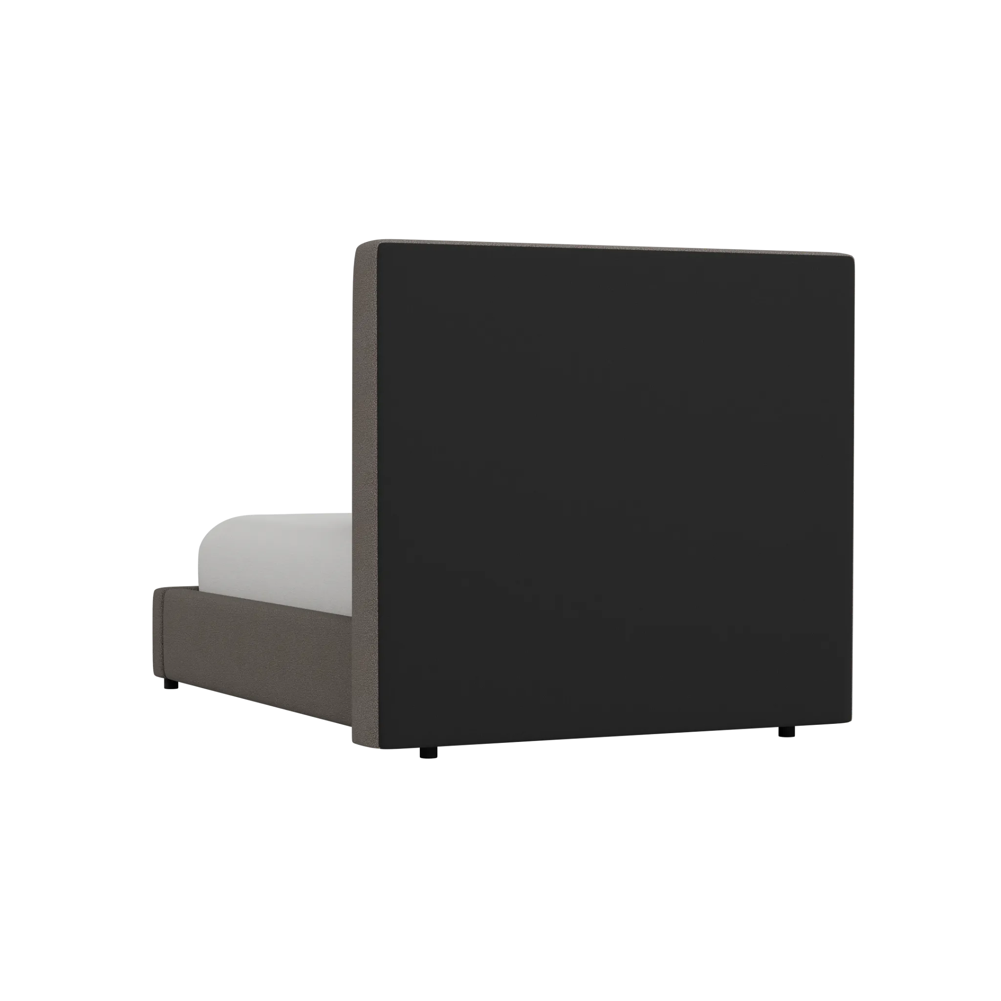 Grayton Elite Dark Gray 54" Upholstered Platform Bed