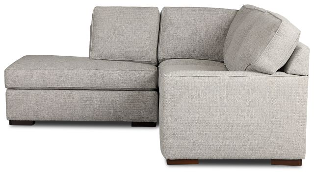 Austin Gray Fabric Small Left Bumper Sectional