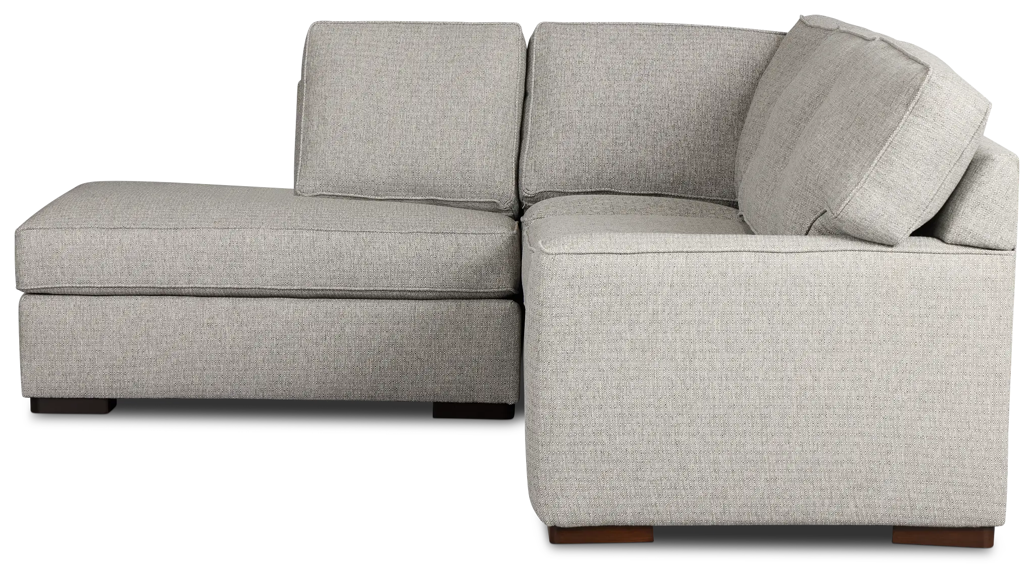 Austin Gray Fabric Small Left Bumper Sectional Austin Gray Fabric Small Left Bumper Sectional