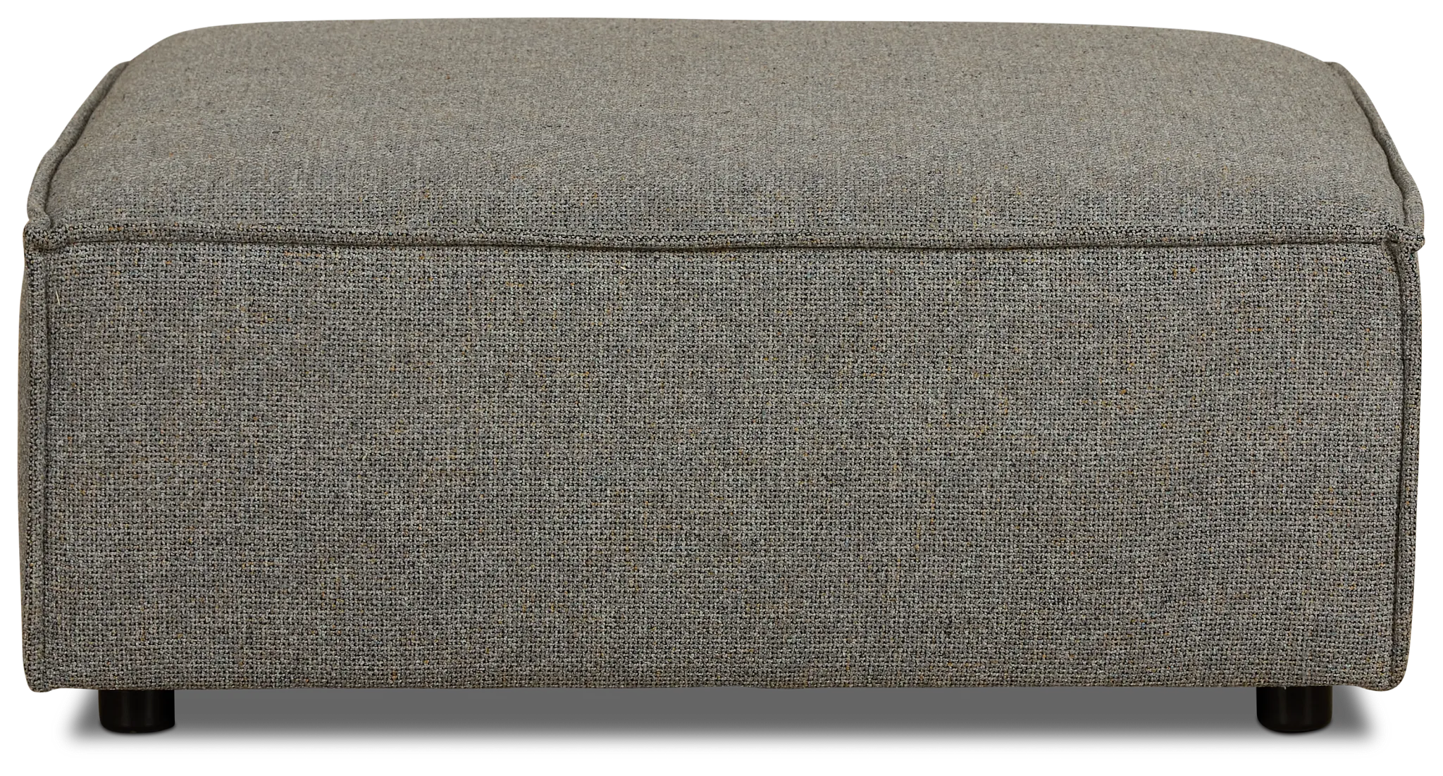 Tatum Gray Fabric Ottoman
