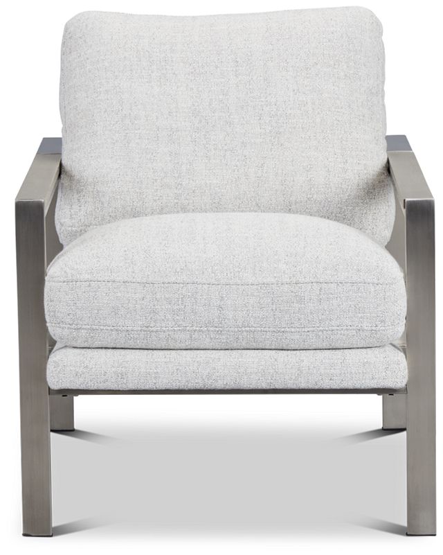 Wyatt Light Gray Fabric Accent Chair