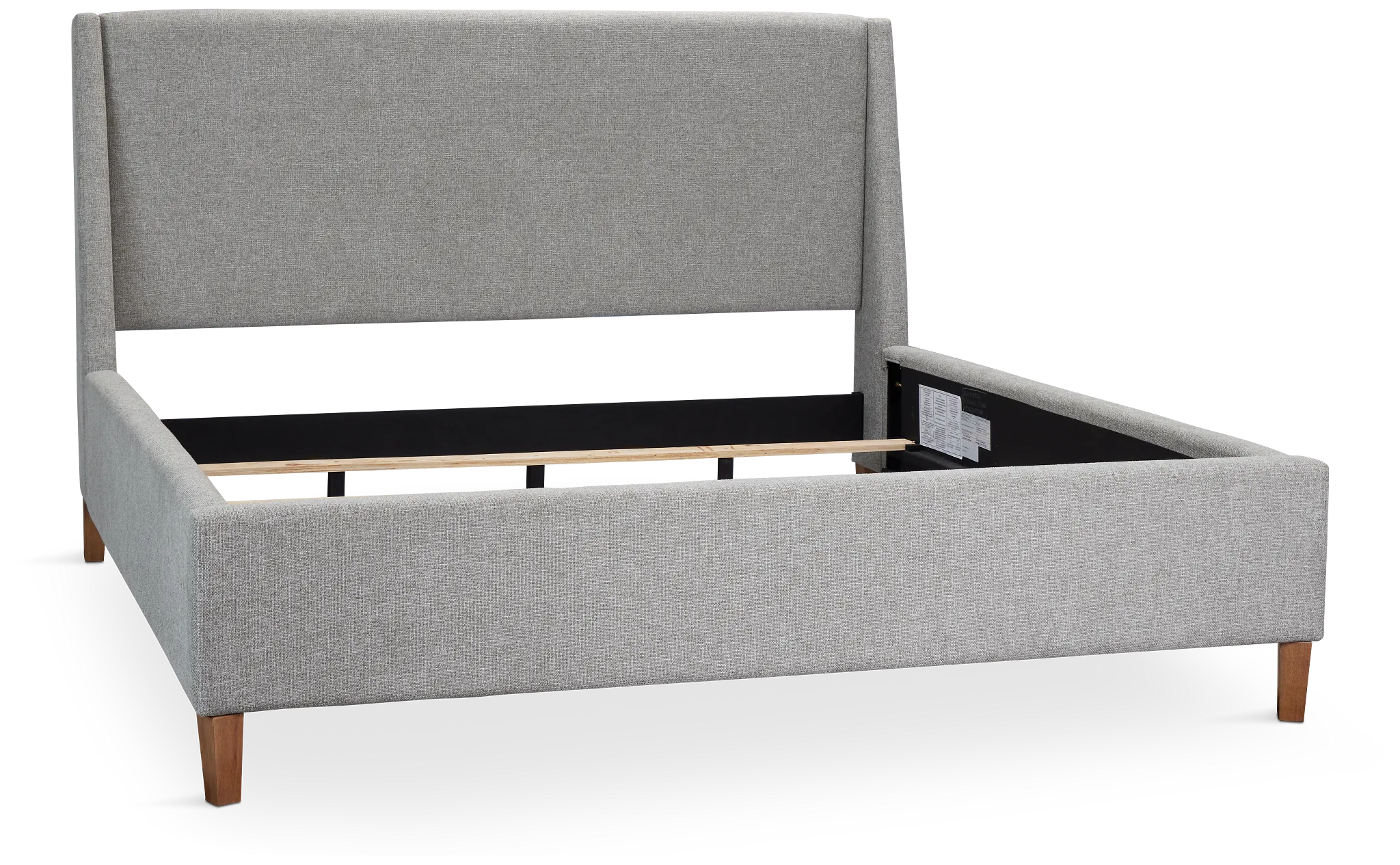 Provo Gray Uph Panel Bed