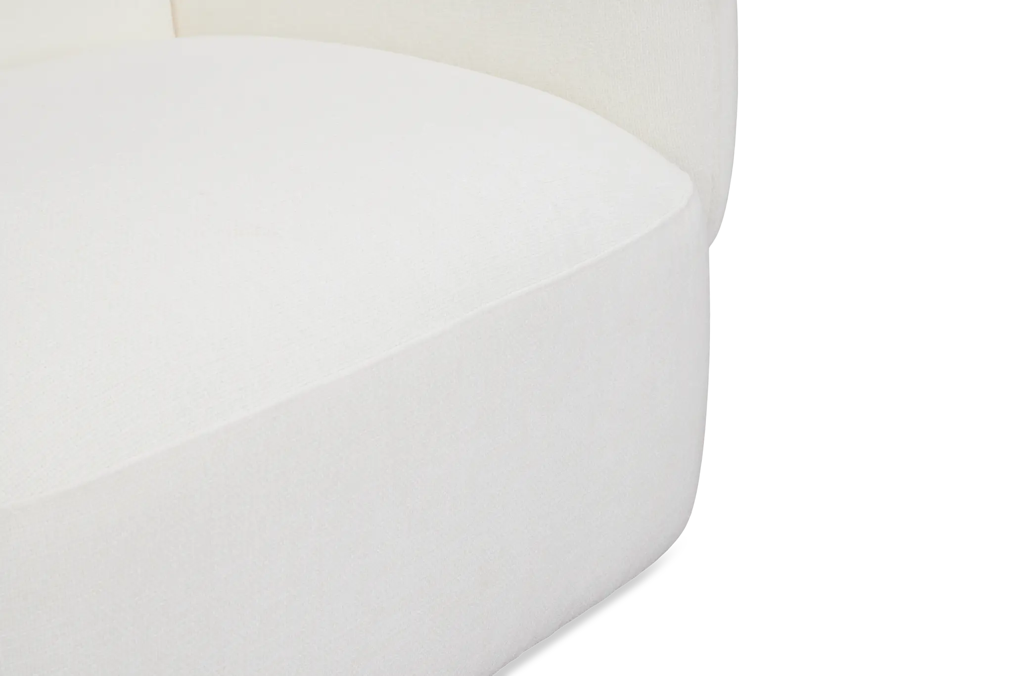 Halsey White Fabric Large Right Cuddler Sectional Halsey White Fabric Large Right Cuddler Sectional