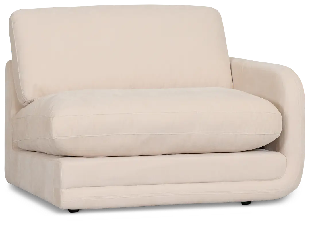 Jules Ivory Velvet Right Chair Jules Ivory Velvet Right Chair