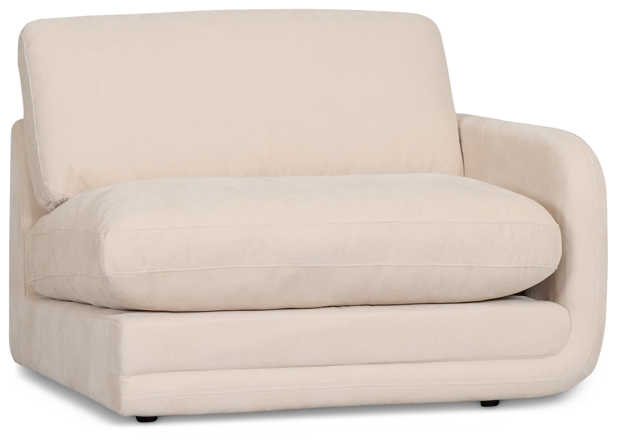 Jules Ivory Velvet Right Chair