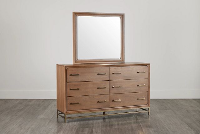 Provo Mid Tone Dresser & Mirror