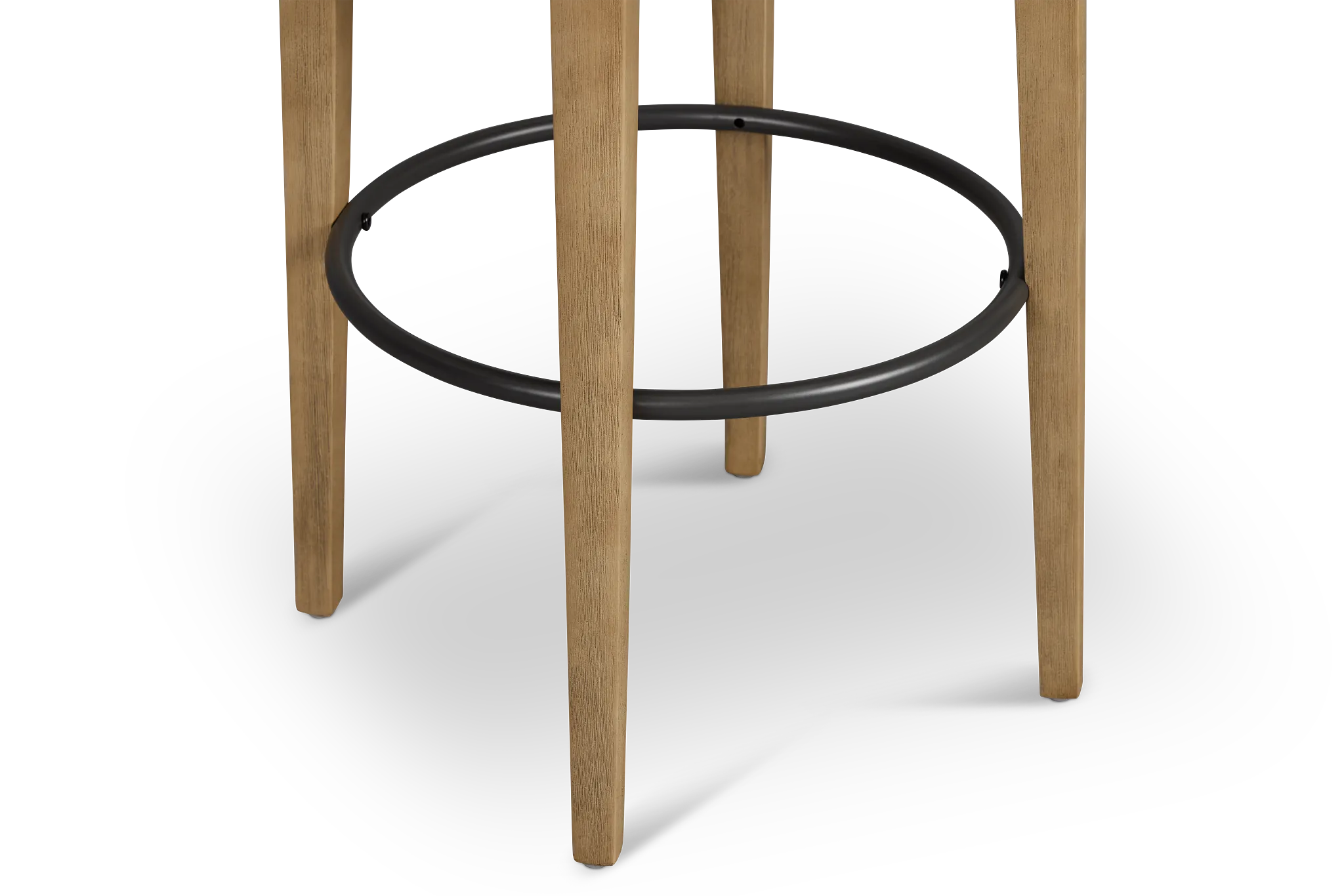 Libby Whitefabric 24" Upholstered Barstool