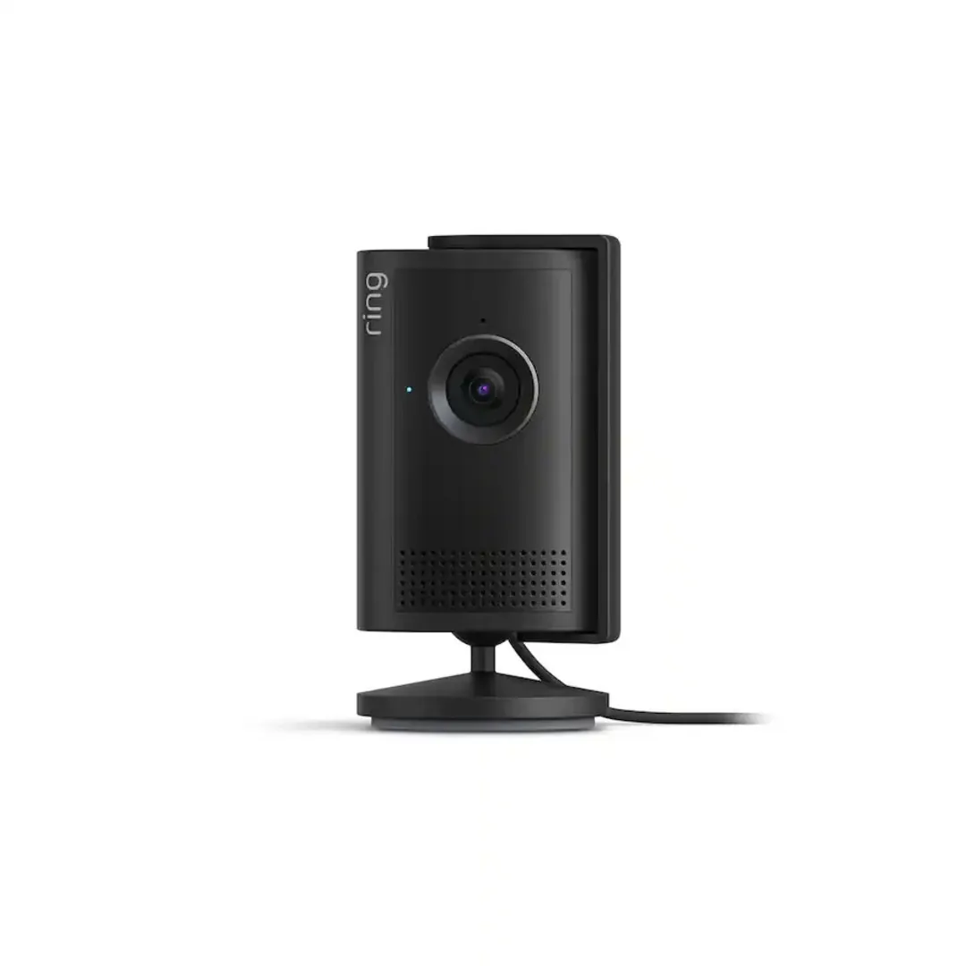 Ring Cam Plus Plug In Black Indoor Security Cameras
