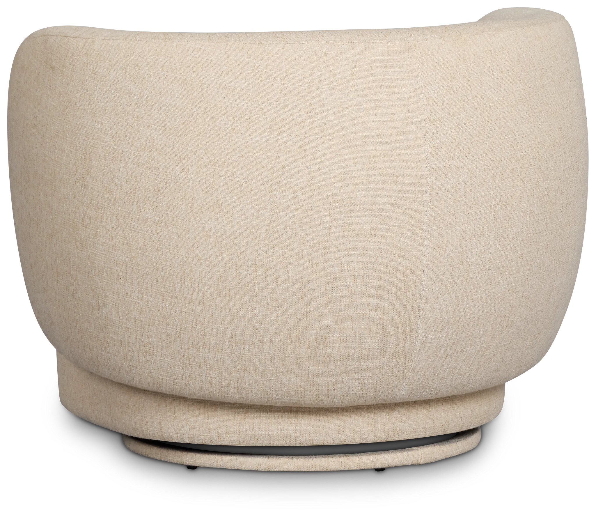 Cleo Beige Fabric Swivel Accent Chair