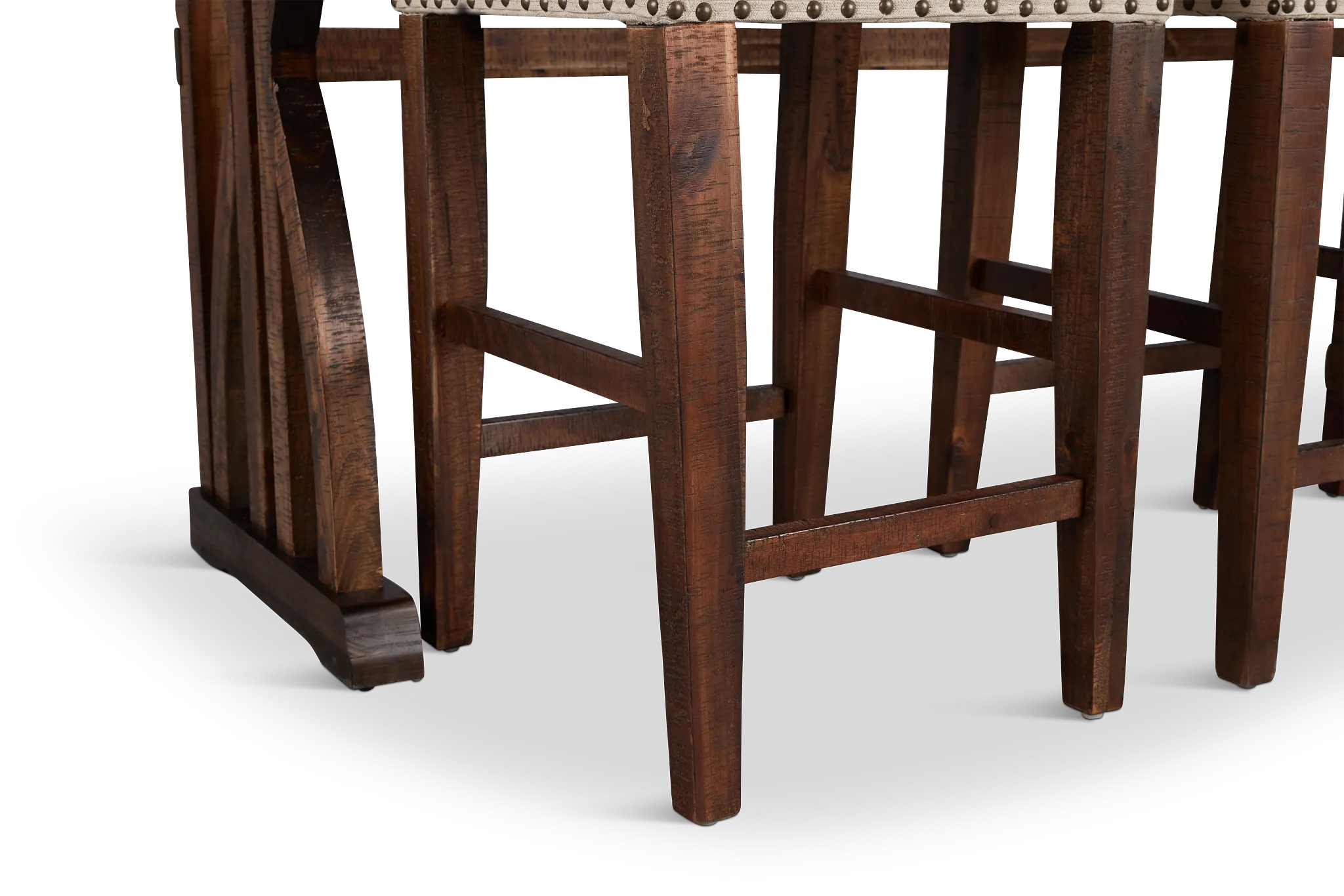 Joplin Dark Tone High Table With 3 Backless Barstools