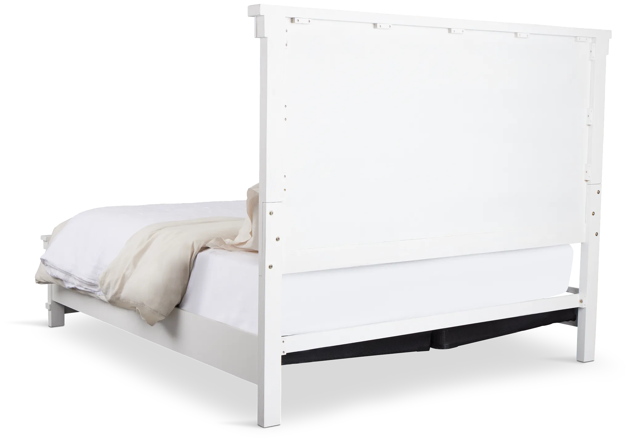 Anton White Panel Bed