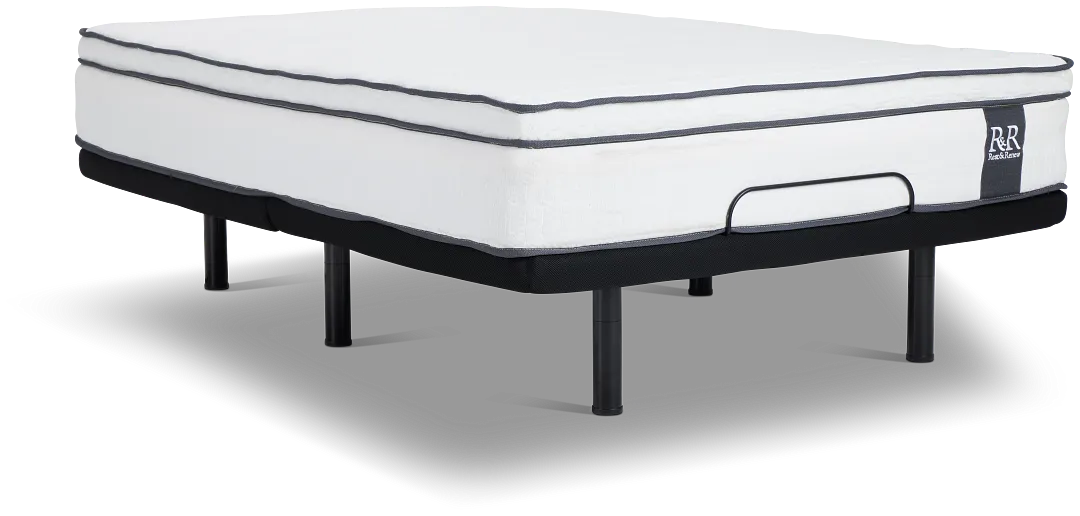 Rest & Renew By Zinus 12" Hybrid Deluxe Adjustable Mattress Set
